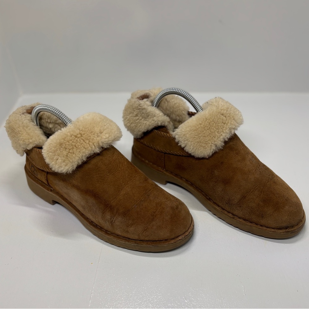 UGG Shearling Slip-On Loafers Brown Women’s 8 - Picture 2 of 11
